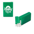 Green Refillable Plastic Mint/ Candy Dispenser w/ Sugar-Free Mints